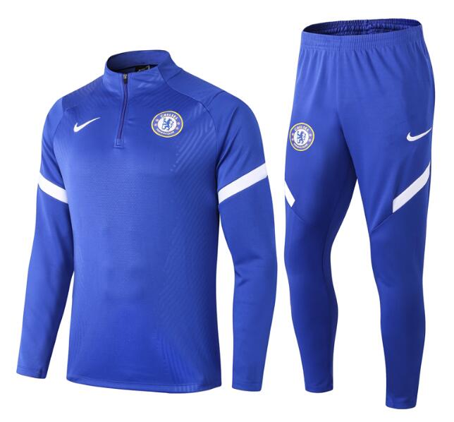 Chelsea Blue Sweatshirt training Suit with pants 2020/21